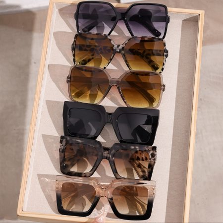 6 Pairs of Women's Bohemian Style OVERSIZE Large Frame Fashion Trend Glasses Suitable for Daily Holiday Decoration And Wear