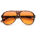 1980's Retro Fashion Blue Blocker Lens Aviator Sunglasses 8588