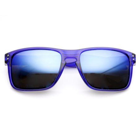 Action Sports Candy Color Flash Revo Lens Square Aviator Sunglasses 8684