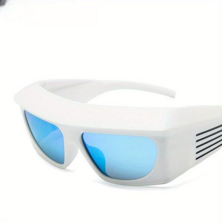 Women's Y2K Oversized Fashion Glasses - Thick Rectangular Frames, Lightweight Glasses for Bold Fashion Statements, Parties, Photoshoots - Retro 2000s Inspired Eyewear